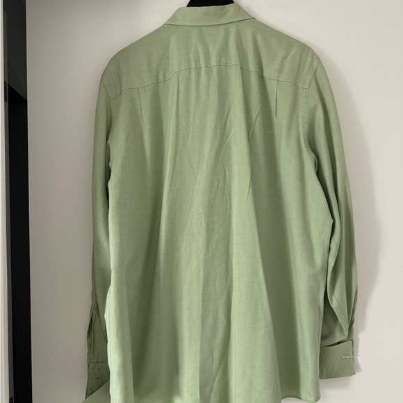 Banana Republic Fitted Green Long Sleeve Shirt - Picture 2 of 4